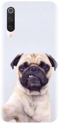 Husa din silicon compatibila cu Xiaomi Mi 9 Pro - model Simple Pug Selfie 