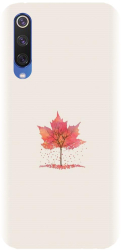 Husa din silicon compatibila cu Xiaomi Mi 9SE - model Autumn Tree Leaf 