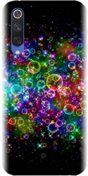 Husa din silicon compatibila cu Xiaomi Mi 9SE - model Rainbow Colored Soap Bubbles 