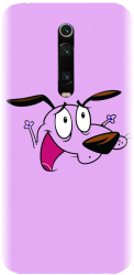 Husa din silicon compatibila cu Xiaomi Mi 9T Pro - model Courage The Cowardly Dog 