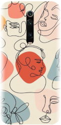 Husa din silicon compatibila cu Xiaomi Mi 9T Pro - model Line Art Memories 