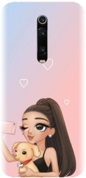 Husa din silicon compatibila cu Xiaomi Mi 9T Pro - model Selfie With Sweet Dog 