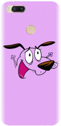 Husa din silicon compatibila cu Xiaomi Mi A1 - model Courage The Cowardly Dog 