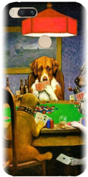 Husa din silicon compatibila cu Xiaomi Mi A1 - model Dogs Playing Poker 
