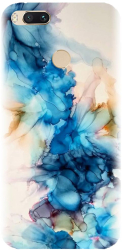 Husa din silicon compatibila cu Xiaomi Mi A1 - model Ink Flowers 