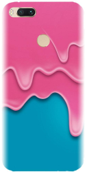 Husa din silicon compatibila cu Xiaomi Mi A1 - model Pink Liquid Dripping 