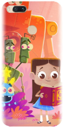 Husa din silicon compatibila cu Xiaomi Mi A1 - model Robots illustration 