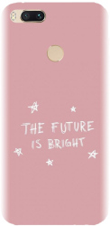 Husa din silicon compatibila cu Xiaomi Mi A1 - model The Future Is Bright 