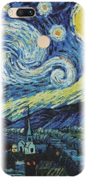 Husa din silicon compatibila cu Xiaomi Mi A1 - model The Starry Night 
