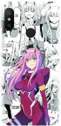 Husa din silicon compatibila cu Xiaomi Mi A2 Lite - model Anime Zero Two 