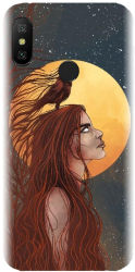 Husa din silicon compatibila cu Xiaomi Mi A2 Lite - model Fantasy Wolf Woman 