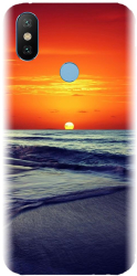 Husa din silicon compatibila cu Xiaomi Mi A2 - model Ocean Sunset 