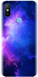 Husa din silicon compatibila cu Xiaomi Mi A2 - model Purple Space Nebula 