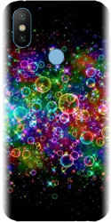Husa din silicon compatibila cu Xiaomi Mi A2 - model Rainbow Colored Soap Bubbles 