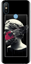 Husa din silicon compatibila cu Xiaomi Mi A2 - model Smoking Sculpture 