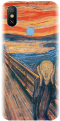 Husa din silicon compatibila cu Xiaomi Mi A2 - model The Scream 