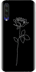 Husa din silicon compatibila cu Xiaomi Mi A3 - model Black Rose 