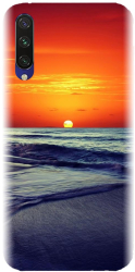 Husa din silicon compatibila cu Xiaomi Mi A3 - model Ocean Sunset 