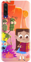 Husa din silicon compatibila cu Xiaomi Mi A3 - model Robots illustration 