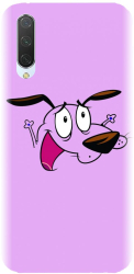 Husa din silicon compatibila cu Xiaomi Mi CC9 - model Courage The Cowardly Dog 