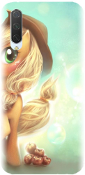 Husa din silicon compatibila cu Xiaomi Mi CC9 - model Cute pony AppleJack 