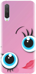 Husa din silicon compatibila cu Xiaomi Mi CC9 - model Girly Pink 