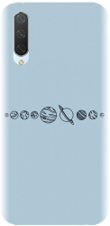 Husa din silicon compatibila cu Xiaomi Mi CC9 - model Planets