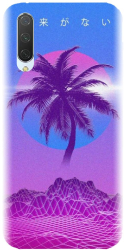 Husa din silicon compatibila cu Xiaomi Mi CC9 - model Vaporwave Palm 