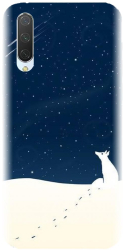Husa din silicon compatibila cu Xiaomi Mi CC9 - model Winter Night 