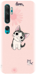 Husa din silicon compatibila cu Xiaomi Mi CC9 Pro - model Cute cat 