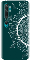 Husa din silicon compatibila cu Xiaomi Mi CC9 Pro - model Green Mandala