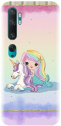 Husa din silicon compatibila cu Xiaomi Mi CC9 Pro - model Sirena si unicornul 