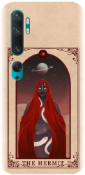 Husa din silicon compatibila cu Xiaomi Mi CC9 Pro - model Tarot The Hermit 