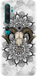 Husa din silicon compatibila cu Xiaomi Mi CC9 Pro - model Tatoo Art Goat