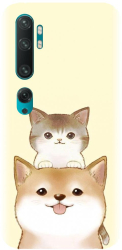 Husa din silicon compatibila cu Xiaomi Mi CC9 Pro - model Two Cat 