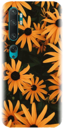 Husa din silicon compatibila cu Xiaomi Mi CC9 Pro - model Yellow Flowers 