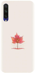 Husa din silicon compatibila cu Xiaomi Mi CC9e - model Autumn Tree Leaf 
