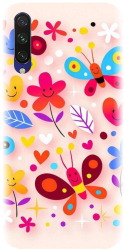 Husa din silicon compatibila cu Xiaomi Mi CC9e - model Butterfly 002 