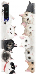 Husa din silicon compatibila cu Xiaomi Mi CC9e - model Cat Party 