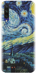 Husa din silicon compatibila cu Xiaomi Mi CC9e - model The Starry Night 