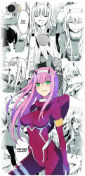 Husa din silicon compatibila cu Xiaomi Mi Max 2 - model Anime Zero Two 