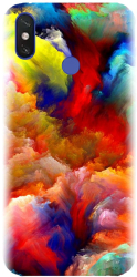 Husa din silicon compatibila cu Xiaomi Mi Max 3 - model Oil Painting Colorful Strokes 