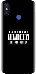 Husa din silicon compatibila cu Xiaomi Mi Max 3 - model Parental Advisory 