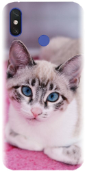 Husa din silicon compatibila cu Xiaomi Mi Max 3 - model Siamese Kitty 