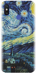 Husa din silicon compatibila cu Xiaomi Mi Max 3 - model The Starry Night 