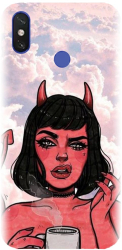 Husa din silicon compatibila cu Xiaomi Mi Max 3 - model Trippy Evil Mode 