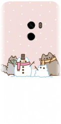 Husa din silicon compatibila cu Xiaomi Mi Mix 2 - model Cat And Snowman