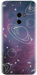 Husa din silicon compatibila cu Xiaomi Mi Mix 2 - model Cosmic Drawn Map 