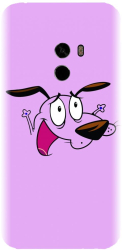 Husa din silicon compatibila cu Xiaomi Mi Mix 2 - model Courage The Cowardly Dog 