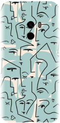 Husa din silicon compatibila cu Xiaomi Mi Mix 2 - model Line Art Pattern 